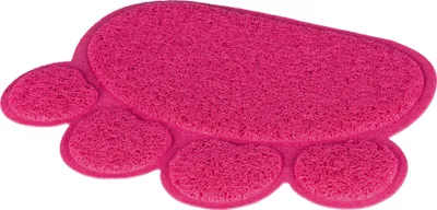 Produktbild von Trixie Vorleger für Katzentoiletten, Pfote pink