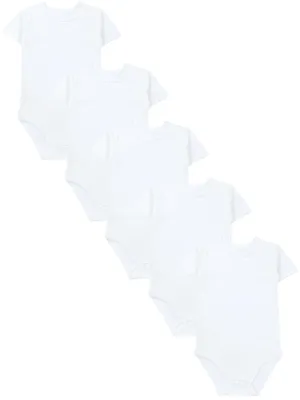 Produktbild von TupTam Jungen Baby Body Kurzarm in Unifarben - 5er Pack, Farbe: Farbenmix 4, Größe: 92