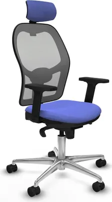Image de Chaise de bureau avec appui-tête Piqueras y Crespo 2D086N2 bleu clair