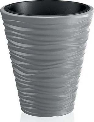 Produktbild von nabbi Kunststoff-Pflanzgefäß DBSA400 38,8 cm - grauer Stein