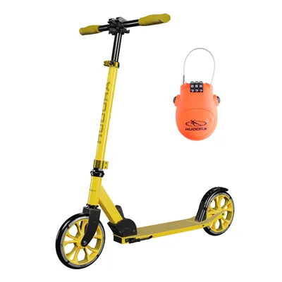 Produktbild von HUDORA Scooter Up 200, canary inklusive Kabelschloss (Bundle)
