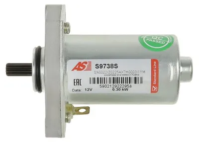 Obrázek produktu pro Startér 12V 0,3kW pro skútry Piaggio, Vespa, Yamaha, MBK