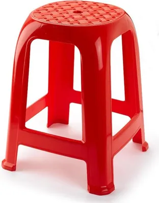 Produktbild von PlasticForte Kuchenhocker/Trittschemel - rot - Kunststoff - 46 cm