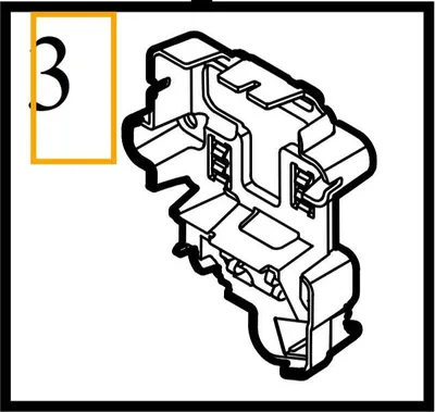 Image de VOLVO S60 V60 V60CC II Caméra de stationnement avant Support calandre Attirail OE