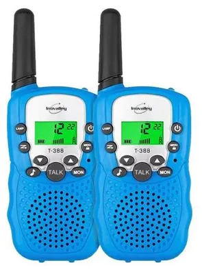 Image de Talkie-walkie ultra-compact portée 4km bleu