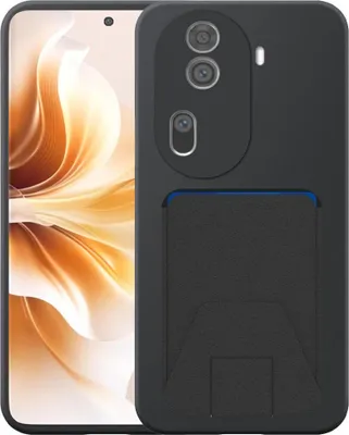 Obrázok produktu pre Vhodné pre telefón Oppo Reno 11 Pro s nastaviteľným koženým puzdrom - flexibilný zadný kryt Silikónové puzdro TPU s nastaviteľným koženým puzdrom - čierne - Smartphonics