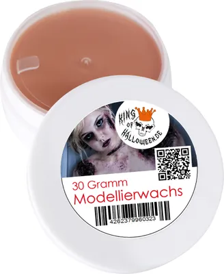 Produktbild von King of Halloween Modellierwachs 30g Nude