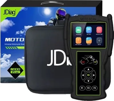 Obrázok produktu pre Diagnostický nástroj na motocykle, kompletná sada, tester batérie 2v1, JDiag M100 Pro Full