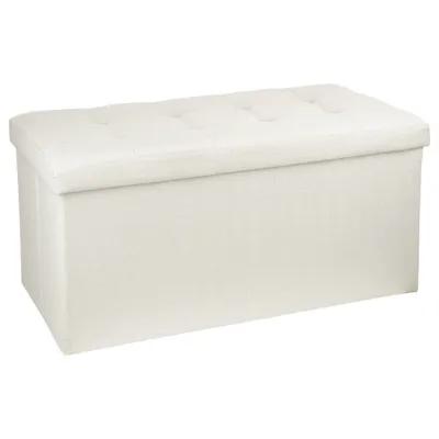 Produktbild von Sitzhocker Velvet weiß 76x38x38 cm
