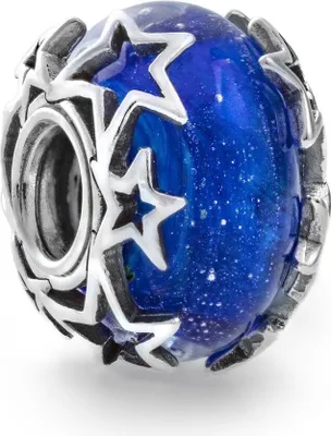 A close-up studio shot of a single Pandora charm.