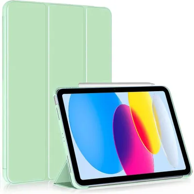 Image de Coque pour iPad 11" (A16) / iPad 10,9" 10e Génération - Protection Antichoc avec Support - Vert