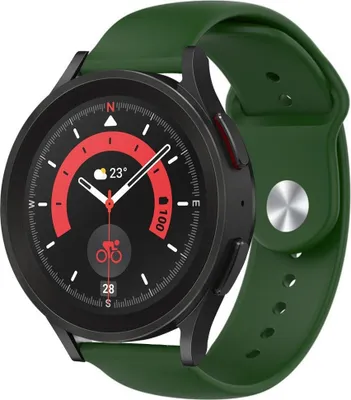 Produktbild von Strap-it Samsung Galaxy Watch 5 Pro Sportarmband (Armeegrün)