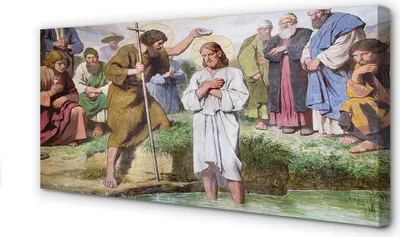 Produktbild von Leinwandbild 100x50 Wandkunst Bild von Jesus