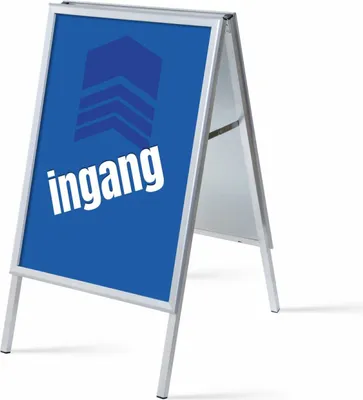 Produktbild von Showdown Kundenstopper - DIN A1 - Komplett-Set - Ingang Niederländisch - Blau/Schwarz