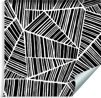 Zdjęcie produktu dla Tapeta Dekoracja Ścienna Abstrakcyjna W Rolce Czarno-Białe  Wzory z modnym efektem  3D