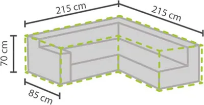 Obrázok produktu pre Perel ochranný kryt na záhradný nábytok, plachta, záhradný kryt, kryt na nábytok, ochrana