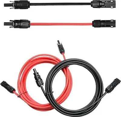 Produktbild von Witproton solarkabel 4mm2 5m 12AWG 1500V Solarpanel-Verlängerungskabel mit wasserdichtem IP68-Buchsen- und Steckeranschluss (5m 12AWG)