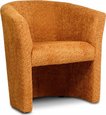 Produktbild von Sessel - Orange - 75x79x64 cm B/H/T - Fleckenbeständig - Weicher Stoff - Für viele Räume - CAFE