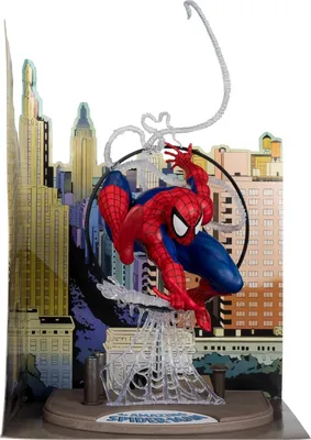 Immagine prodotto di McFarlane Toys - Marvel Spider-Man in scala 1/6 con scena e fumetto (basato sull'incredibile Spider-Man #301)