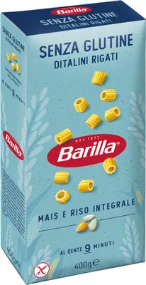 Produktbild von 14x Pasta Barilla - Ditalini Rigati - Senza Glutine - 400g - Italienische Glutenfreie Nudeln