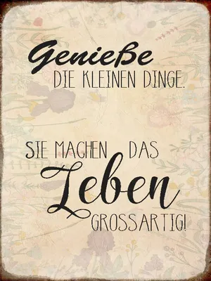 Produktbild von vianmo Holzschild 40x30 cm genieße kleine Dinge Leben