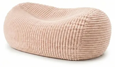 Produktbild von Langer Sitzsack mit abnehmbarem Bezug aus geripptem Kunstfell BANANAIR 160 cm beige