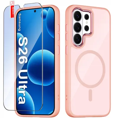 Produktbild von Hülle für Samsung S26 Ultra – Magsafe-Hülle, matt, magnetisch, Premium + Glas