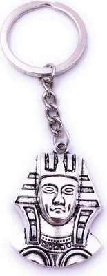 Produktbild von Onwomania Pharao Ägypten Schlüsselanhänger Keychain Silber Metall