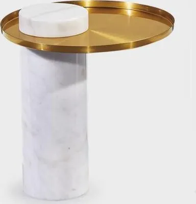 Immagine prodotto di Elegante tavolino rotondo bianco tavolino per il soggiorno