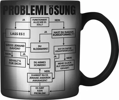 Produktbild von Trendation - Ingenieur Geschenk Farbwechsel Zauber-Tasse Mathematiker Kollege Maschinenbau Spruch Geschenkidee Männer (Schwarz)