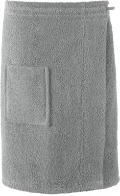 Produktbild von Funlike Kilt kurz S/M grau Baumwolle Frottee 400g/m² 60x152