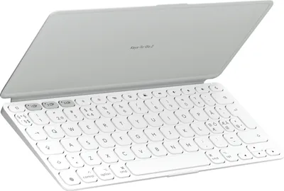 Produktbild von Logitech Keys-To-Go 2, QWERTY, Nordisch, Scherenschalter, 1,8 cm, 1 mm, Weiß