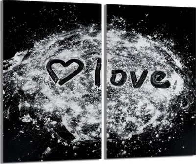 Immagine prodotto di Piastre copri fornelli 2 pezzi 30x52 Vetro copri piano cottura in Vetroceramica, cuore d'amore
