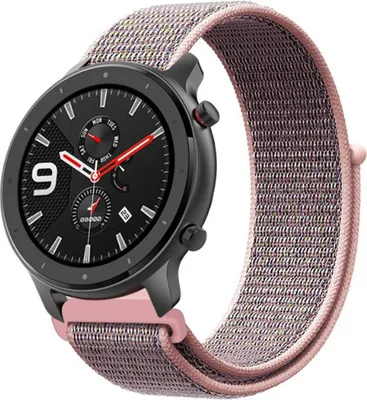 Produktbild von Strap-it Xiaomi Amazfit GTR Armband Nylon (Rosa Sand)