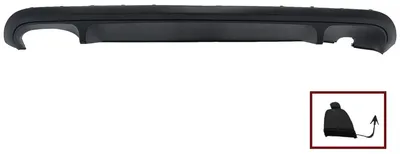 Imagen del producto de Difusor para parachoques trasero, diseño GLI, compatible con VW Jetta Mk6 VI (2011-2014).