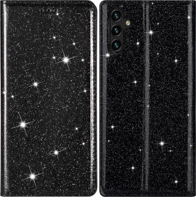 Produktbild von Samsung Galaxy S25 Hülle - Coverup Glitzer Klapphülle - Schwarz