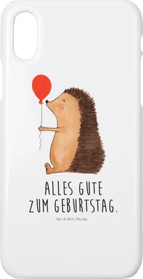 Produktbild von Mr. & Mrs. Panda Iphone 10 Handyhülle Igel Luftballon - Weiß - Geschenk, X, Glückwunsch, Ballon, Cover, Herzlichen, Handy, Hülle, Geburtstag, Lustige Sprüche