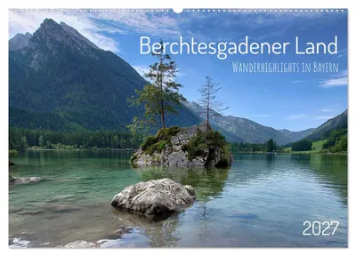 Produktbild von Berchtesgadener Land - Wanderhighlights in Bayern (Wandkalender 2027 DIN A2 quer), CALVENDO Monatskalender
