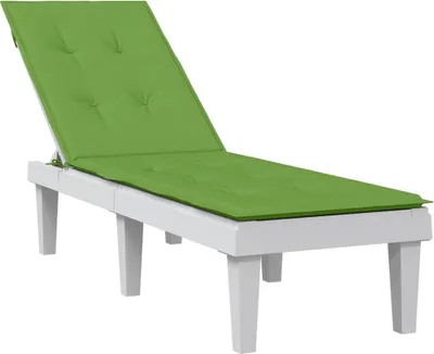 Produktbild von PUEAZU Liegestuhl-Auflage Melange Grün (75+105) x 50 x 4 cm Stoff - Gartenmöbelauflagen &42282