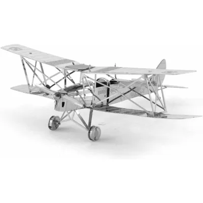 Produktbild von Metal Earth De Havilland Tiger Moth, Starrflügelflugzeug-Modell, Montagesatz, De Havilland Tiger Moth, Unisex, Metall, Mäßig