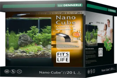 Produktbild von Dennerle NanoCube Complete Plus 20 L - Style LED's M Mini Aquarium -Set