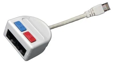 Zdjęcie produktu dla PC (10BaseT)/telefon 2 x RJ45