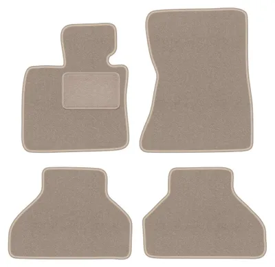 Productafbeelding van Velours automatten voor BMW X5 E70 2006-2013 (SUV) – 4-delig, beige, op maat – Wielganizator LUX