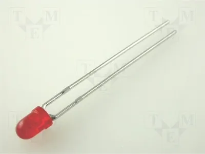 Produktbild von 2x LED L-934ID-12V LED Dioden THT 3mm 3mm rot 60° 8÷20mcd