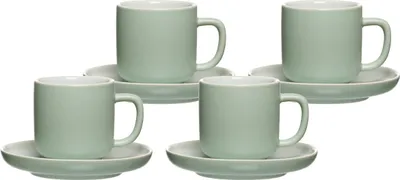 Obrázek produktu pro Ritzenhoff & Breker JASPER šálek na espresso s podšálkem 100 ml sada 4 ks mátové barvy