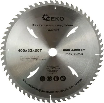 Zdjęcie produktu dla GEKO Brzeszczot do drewna 400x32x60T G00161