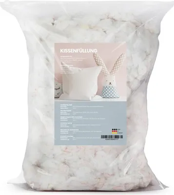 Produktbild von Primaflor Polyesterfasergemisch 1kg - Füllmaterial zum Basteln und Befüllen von Kissen - Kissenfüllung aus Watte Füllwatte zum Aufpolstern & Ausstopfen