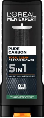Obrázok produktu pre L'Oreal Paris Men Expert Pure Carbon Total Clean sprchový gél 5v1, 400 ml
