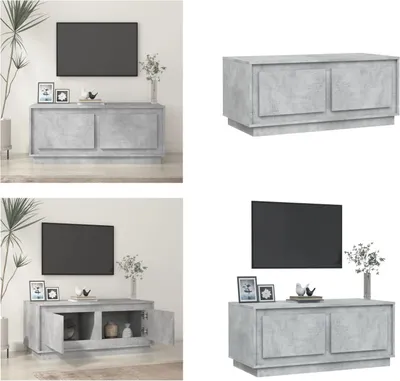 Obrázek produktu pro vidaXL Konferenční stolek betonový šedý 102x50x44 cm Materiál na bázi dřeva - Konferenční stolek - Konferenční stolky - Odkládací stolek - Rozkládací stolek