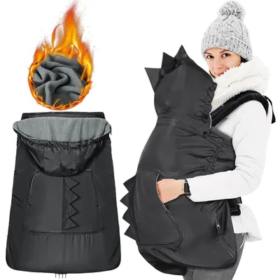Image de Housse de protection imperméable pour porte-bébé, avec doublure en polaire